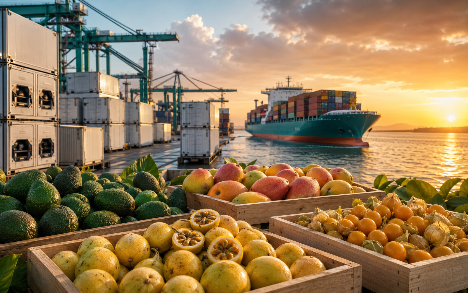 Productos colombianos y logística global listos para avanzar